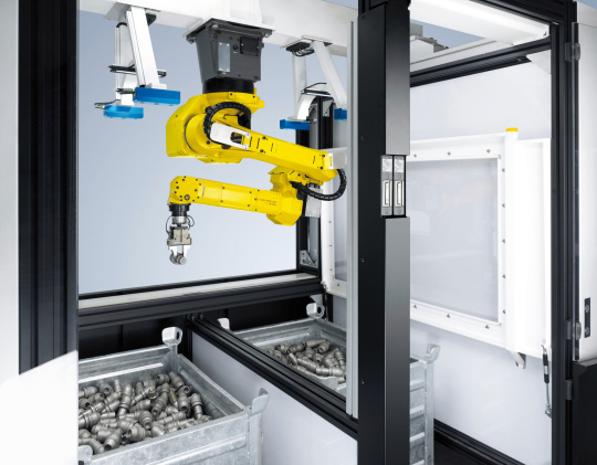 Deux caméras 3D stéréo Ensenso N10 par conteneur sont installées de manière fixe.