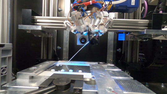 Impression 3D réussie d'une « tige diagonale » en apesanteur [Image : AIMIS-FYT]