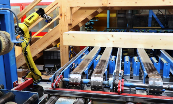 Détection 3D automatique et marquage de poutres en bois