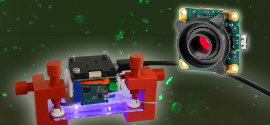 Une caméra sur carte IDS à bord d'un prototype de mini-satellite pour la recherche cellulaire