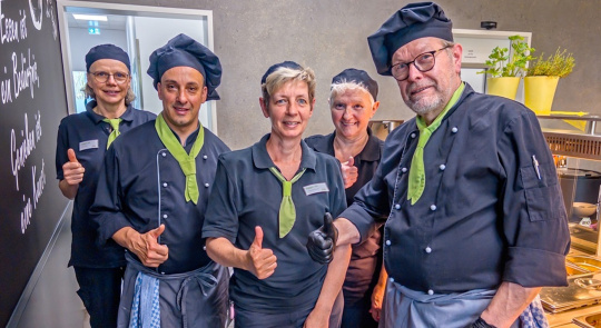L'équipe apetito au restaurant d'entreprise d'IDS