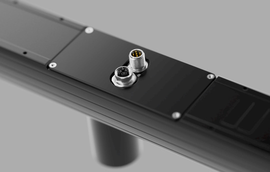 Face arrière des caméras 3D Ensenso C et CR avec connecteurs