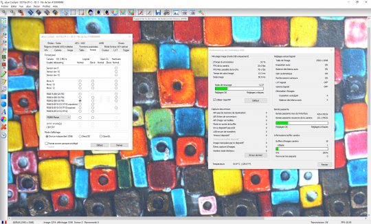 IDS Software Suite : uEye Cockpit - paramètres de format
