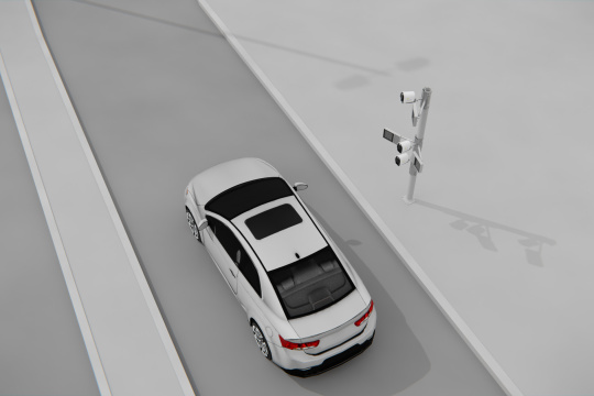 La voiture passe le système Adigo nPax