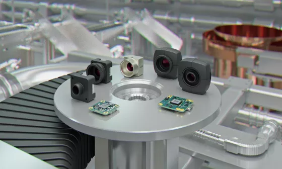 Caméras industrielles avec différentes variantes de boîtiers du portefeuille IDS low-cost