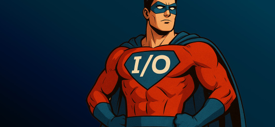 Superman avec l'inscription I/O