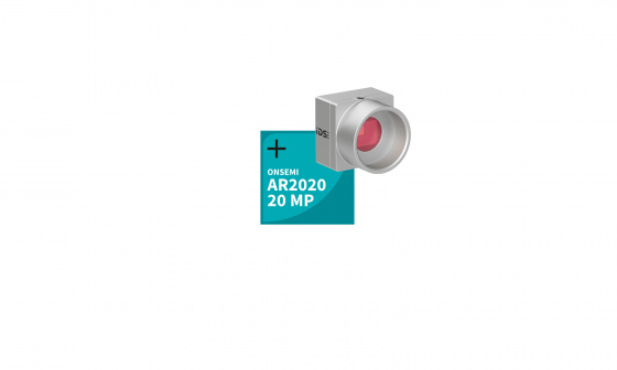 Affichage de la caméra industrielle uEye+ XCP avec champ de texte onsemi AR2020