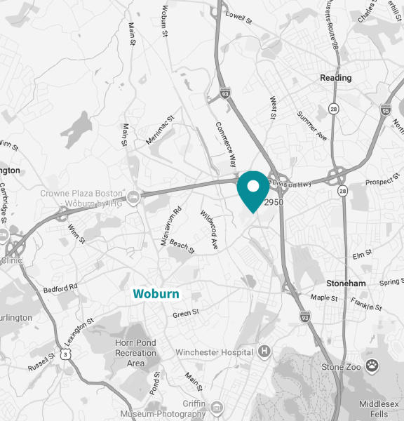 Le site américain d'IDS Woburn est indiqué sur la carte.