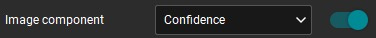 Sélection du mode du composant d’image avec l’option de confiance activée.