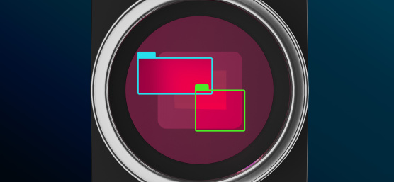 L'objectif visualise deux zones