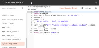Code généré pour Phyton en 11 lignes