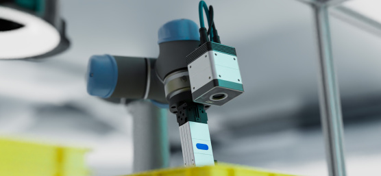 La caméra 3D Nion d'IDS visionne des matériaux dans une caisse
