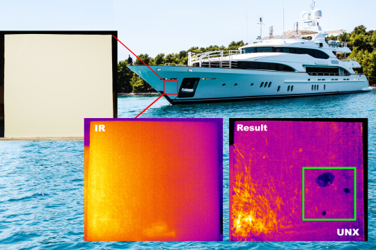 Contrôle du revêtement d'un yacht