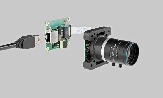 Caméra industrielle modulaire IDS avec connexion GigE