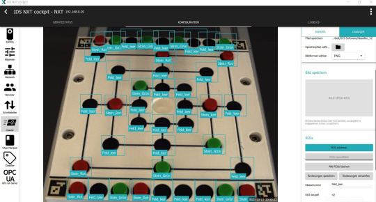 IDS NXT cockpit logiciel qui analyse le plateau de jeu du moulin