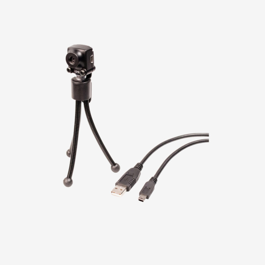 Set de démarrage uEye XS avec petit trépied noir et câble USB2