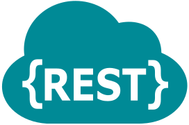 REST entre accolades sont situés dans un nuage turquoise