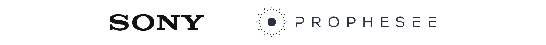 Logos de Sony et de Prophesee