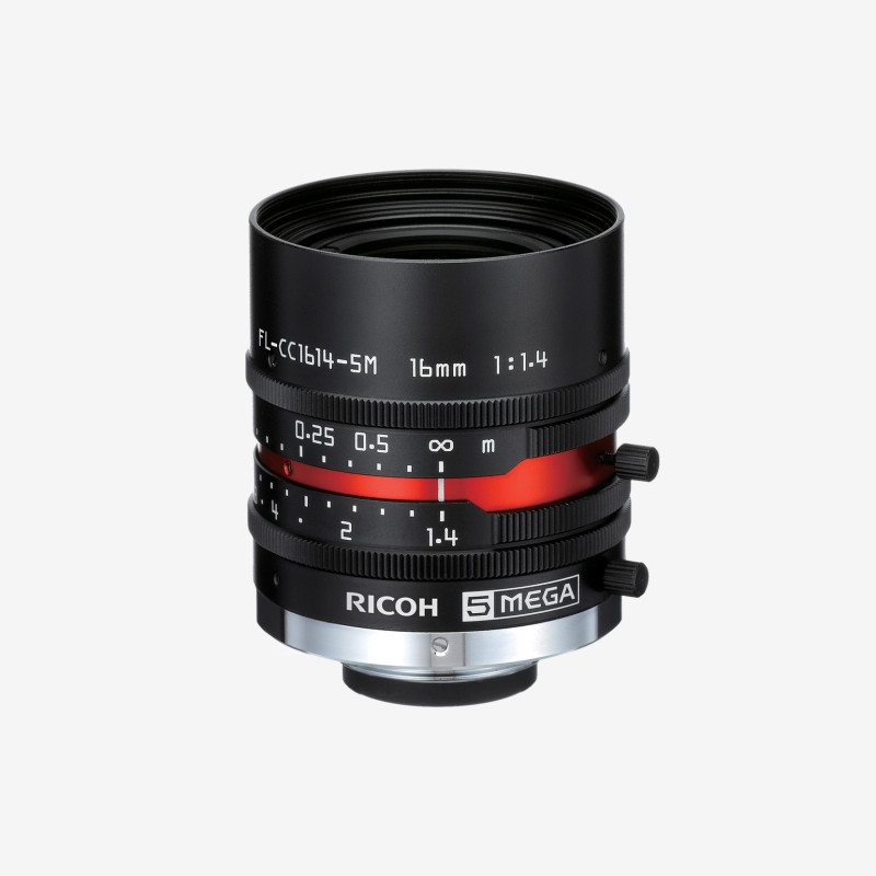 Objectif, RICOH, FL-CC1614-5M, 16 mm, 2/3"