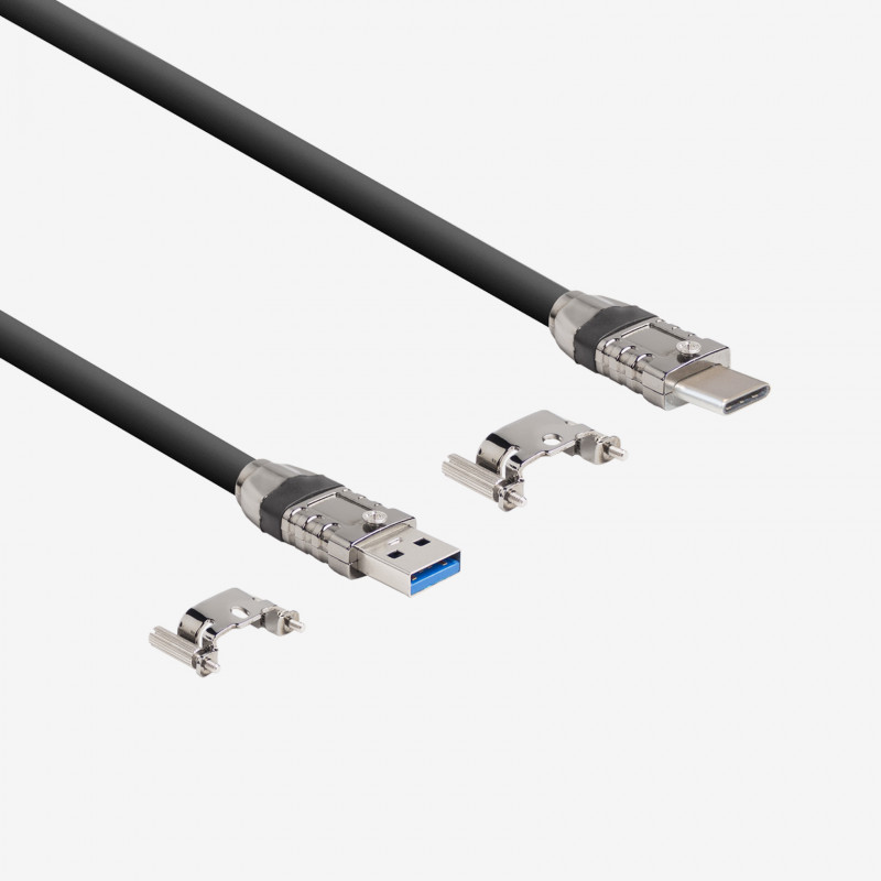 USB 3, câble standard, droit, à visser, 3 m