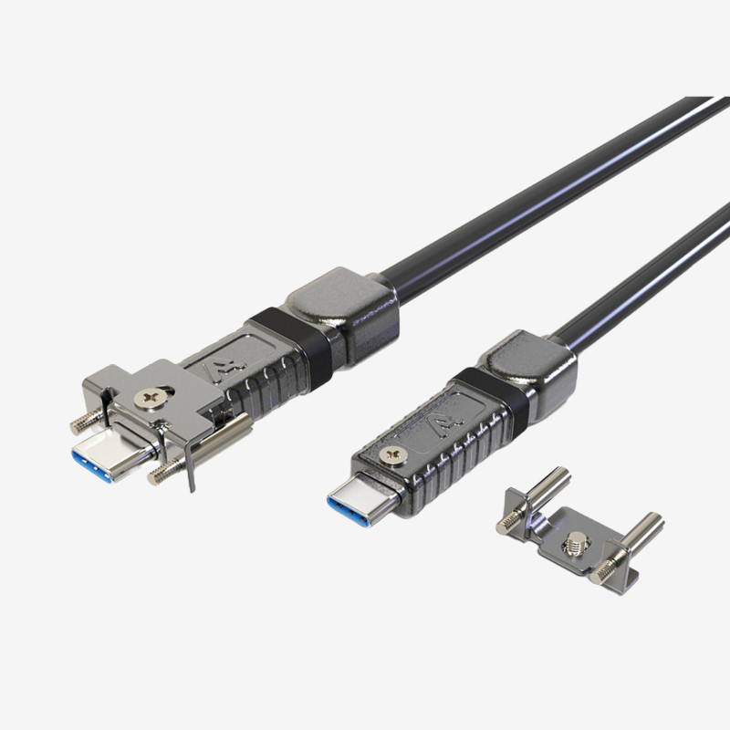 USB 3, AOC, câble actif, droit, à visser, 5 m