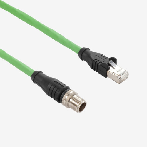 GigE, Cat6a, droit, à visser, IP65/67, 20 m