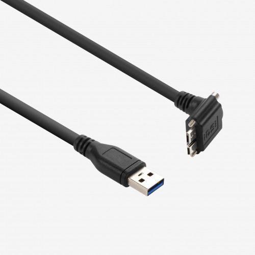 USB 3, câble standard, coudée, à visser, 3 m