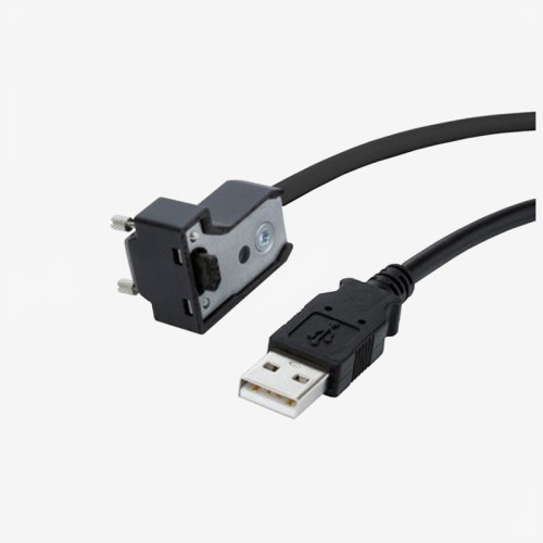USB 2.0, câble standard,  coudée, à visser, 5 m