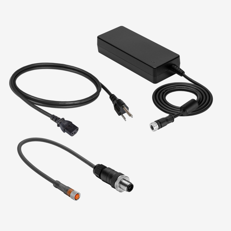 Kit d'alimentation Ensenso M8-4, droit, vissable / US
