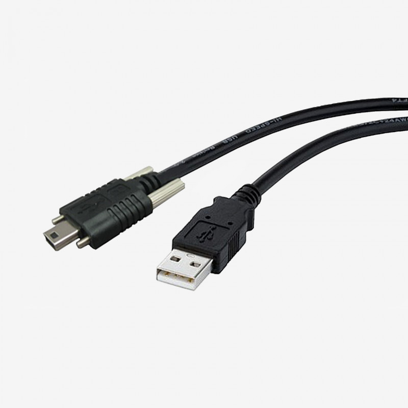 USB 2.0, chaîne  porte-câble, droit, à visser, 5 m